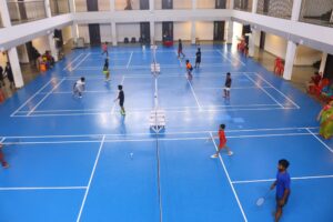 Badminton at RISHS International CBSE School Mangadu