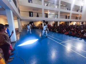 Black Belt Karate is performed by RISHS International School students.