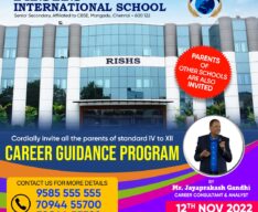 Career Guidance Program at RISHS International CBSE School Mangadu