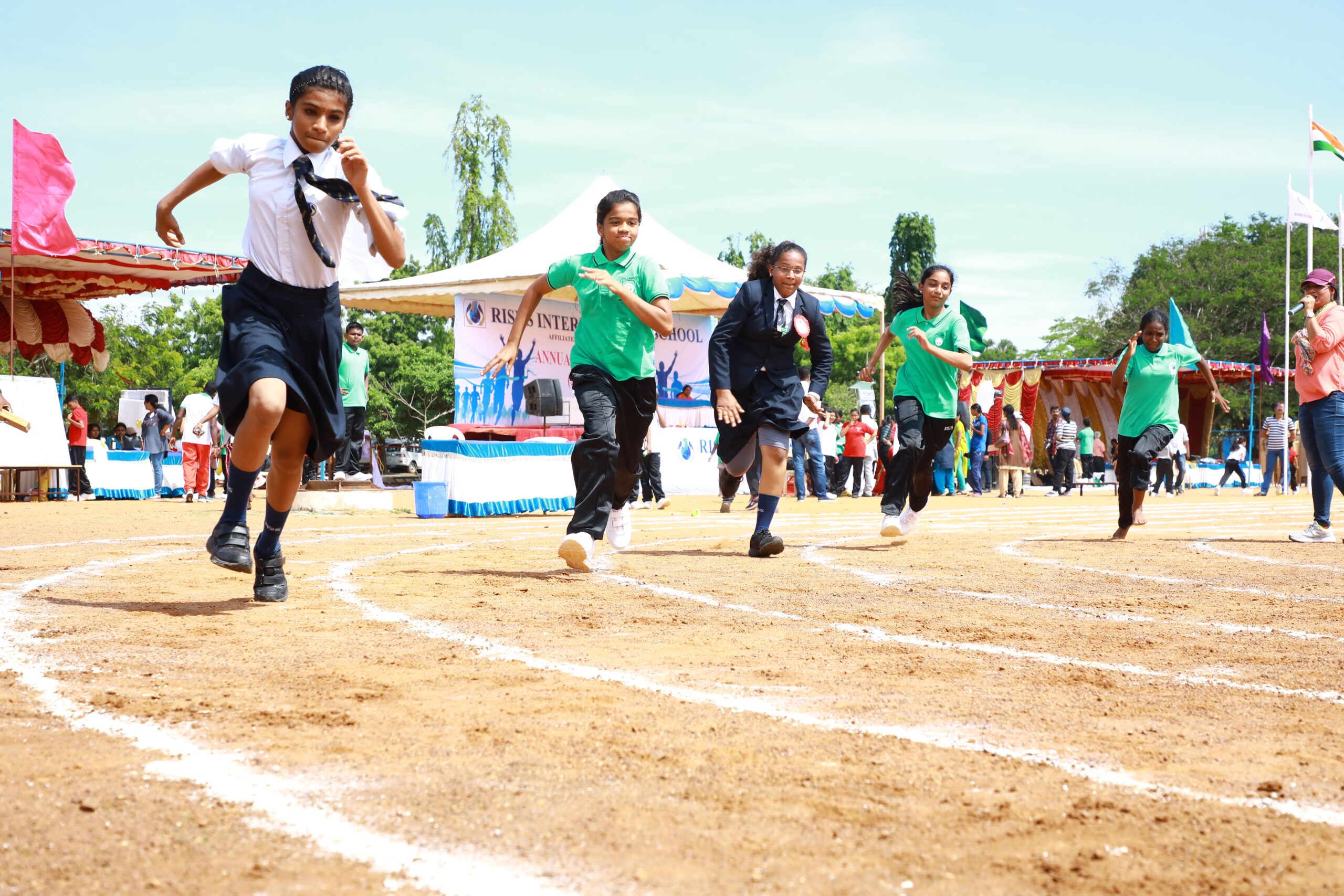 Girls Athletics at RISHS International CBSE School Mangadu