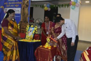 Lightening Ceremony by Teacher - Thamizh Mandram Function, RISHS International School, Chennai