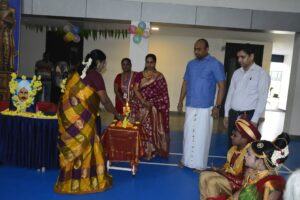 Lightening Ceremony by Chief Guest - Thamizh Mandram Function, RISHS International School, Chennai