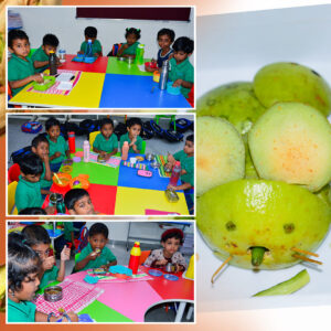 Lunch period for KG Kids at RISHS International CBSE School Mangadu