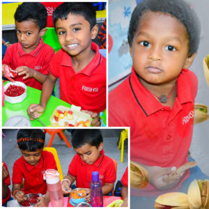 Lunch period for Kids at RISHS International CBSE School Mangadu