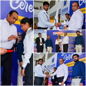 Pandyas Investiture Batch Distribution by Prinicpal, Investiture Ceremony, RISHS