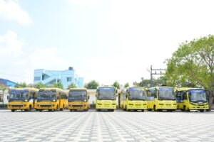School Buses for Students at RISHS International CBSE School Mangadu