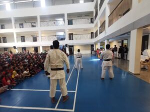 self-defense moves Instruction - Karate Competition at RISHS International School, Chennai
