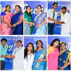 Student Welcoming Staffs1- Teachers Day Celebration at RISHS International School, Chennai