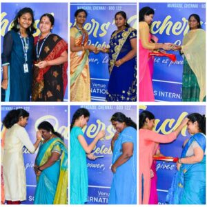 Student Welcoming Teacher 4- Teachers Day Celebration at RISHS International School, Chennai