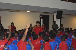 Students Interaction1 - Thamizh Mandram Function, RISHS International School, Chennai