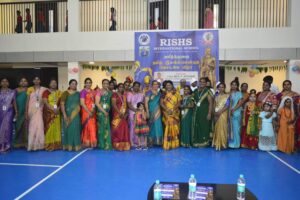 Teacher Group picture with Chief Guest - Thamizh Mandram Function, RISHS International School, Chennai