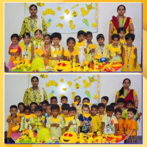Teachers and Students wore yellow dresses2 at the Yellow Day Celebration at RISHS.