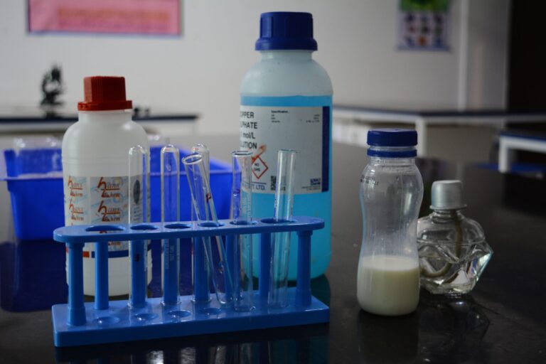 Test Tubes at Chemistry Labs in RISHS International CBSE School Mangadu