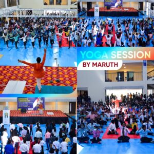 Yoga Session By maruth for IImun 2022 at RISHS International School.