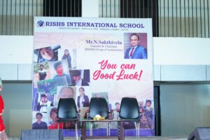 Stage decorations for the 12th Farewell at RISHS International School, Chennai