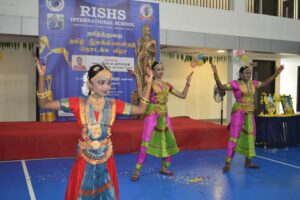 Group Dance Performance at Tamizh Mandram Event in RISHS